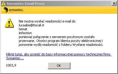 problem z symantec - skanowanie poczty problem z symantec - skanowanie poczty