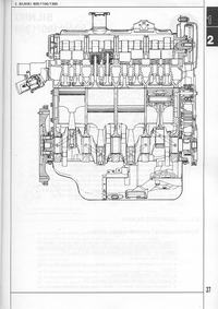 Fiat Uno rysunek techniczny silnika