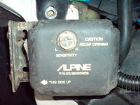 Czujnik Alpine 8322. Podłączenie do alarmu Eurosec. Czujnik Alpine 8322. Podłączenie do alarmu Eurosec.