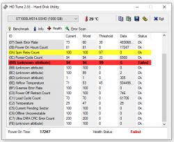 Dysk Seagate ST1000LM014-SSHD-8GB: samoistna zmiana partycji i dziwne dźwięki
