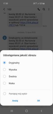 Samsung s10+ mms - Mms jako łącze - jak to zmienić.