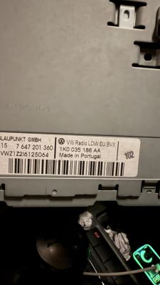 VW RCD/RNS radio code - how to retrieve security code from serial number?