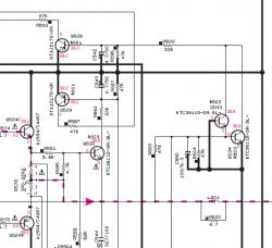 Yamaha R-840 - świeci się zielona led, błąd 1018 lub 1020