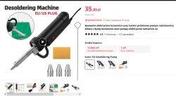 BBT - 580 - półautomatyczny odsysacz cyny z Aliexpress. Poznaj sprzęt zanim podejmiesz decyzję.