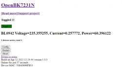 [BK7231T] My HTTP server, configurator, MQTT support from Home Assistant