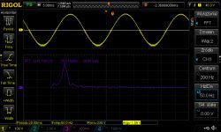 Kształt napięcia w przetwornicach 12/230V 100-150W i 500W (1000W szczyt)