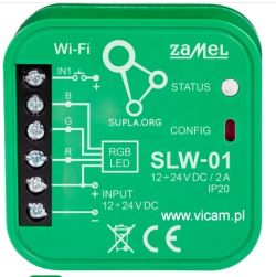Dwie taśmy LED sterowane włącznikiem schodowym+krzyżowy wraz ze sterowaniem Wi-Fi on/off + RGBW
