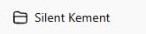 Document icon and the text “Silent Kement” on a white background