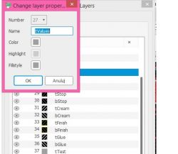 eagle 9.6.2 - brak nazw elementów i wartości na płytce