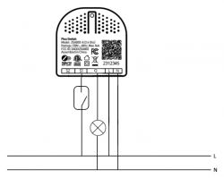 Wiring Diagram for Aeotec Pico Switch Aeotec Pico Switch (Zigbee 3.0) wiring diagram with labels S1, Q, L, N.