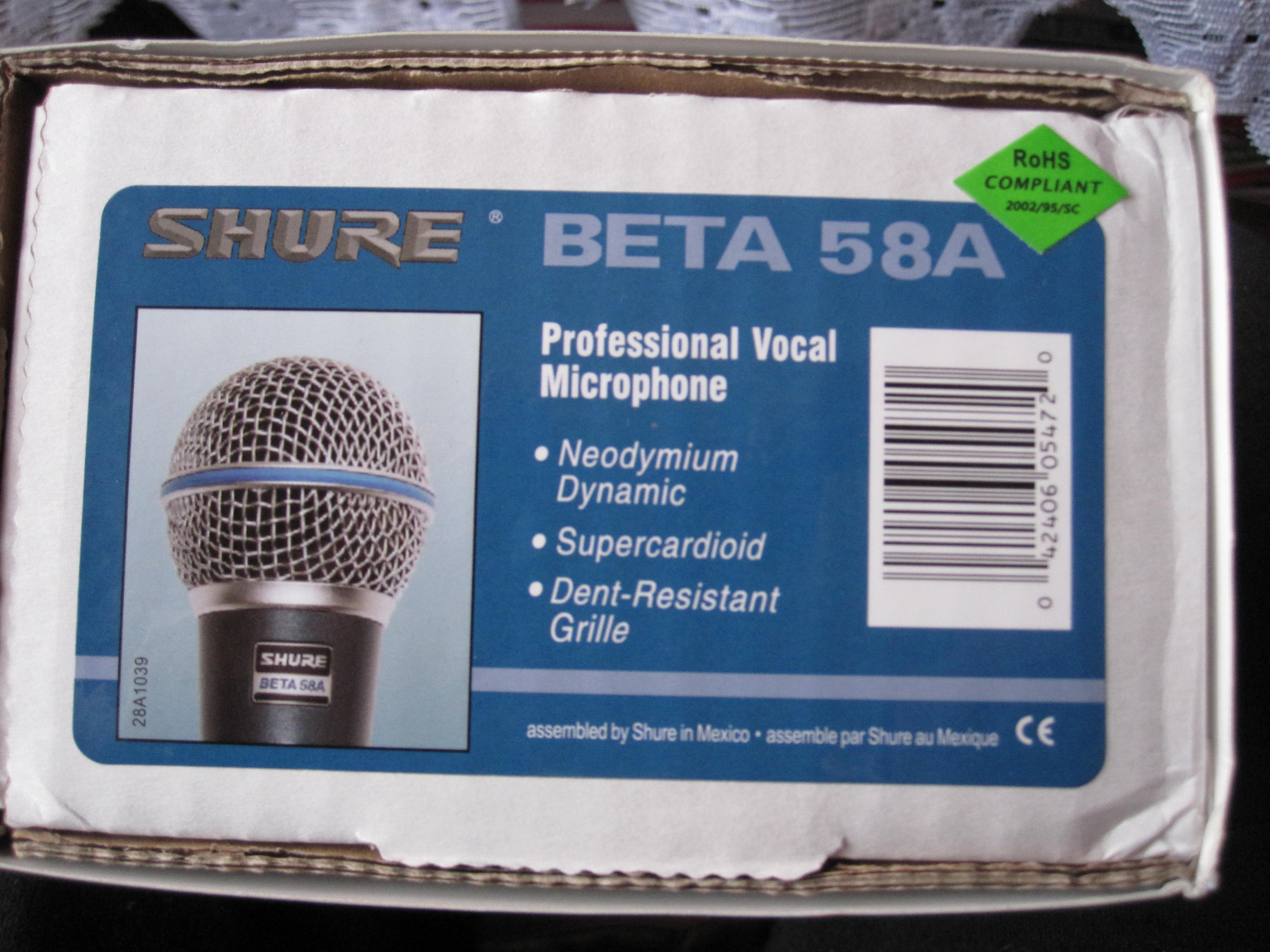 Shure Beta 58A Original: Detailed Photos for Comparison, Features and ...
