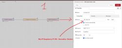 Screenshot of Node-RED editor showing an MQTT flow.
