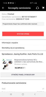 Problem z kamera cofania pomoc - Po podłączeniu kamery cofania radio nie dziala