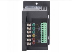 Falownik z oznaczeniami zacisków U, V, W, FG i AC.