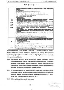 Changing the tariff from C11 to G11 or another one in the "utility building"
