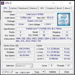 Niskie taktowanie BUS przy OC i7 8700k na płycie ASUS Z-370F - jak ustawić?
