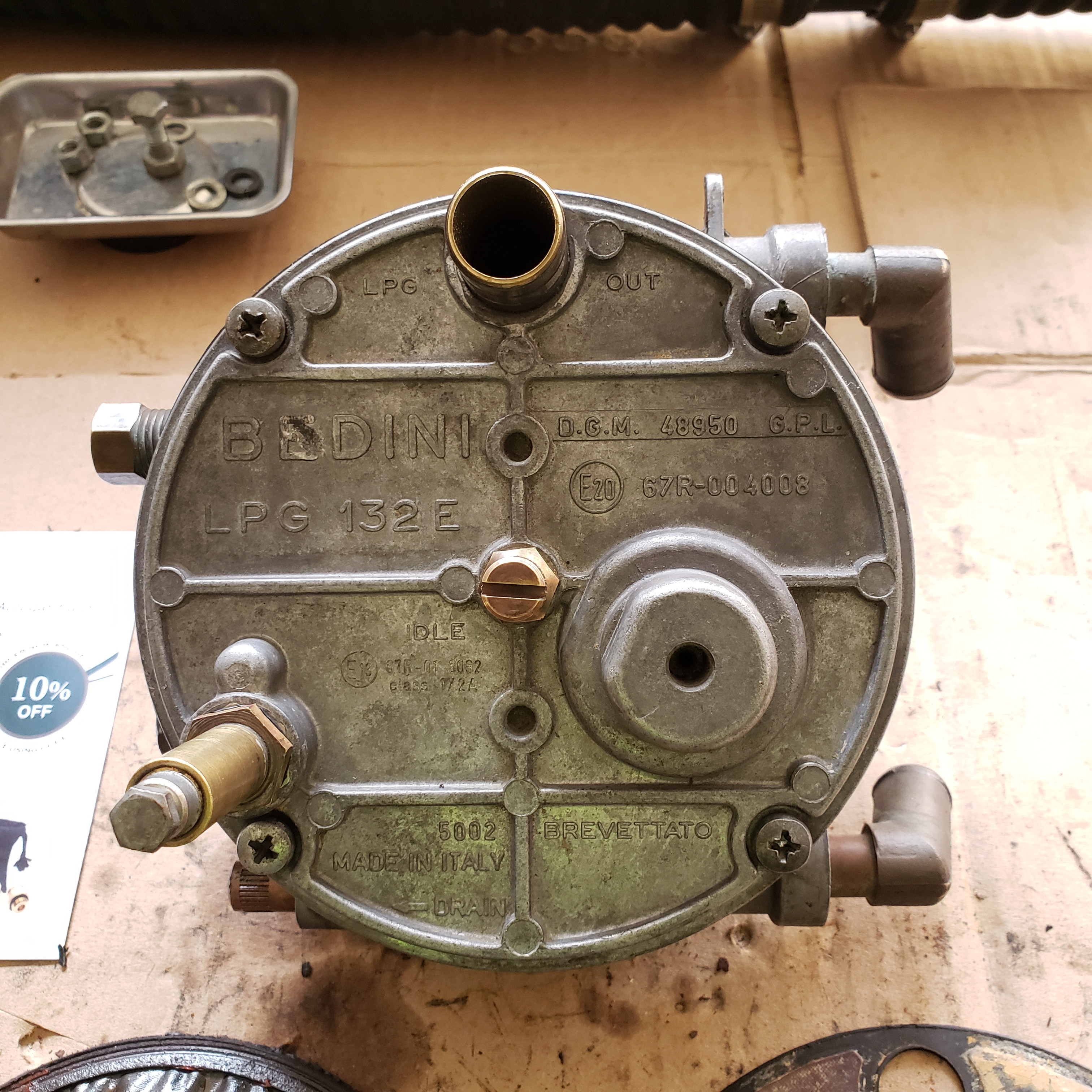 Bedini 132E LPG Reducer Rebuild Super Lean Mixture and Nonresponsive