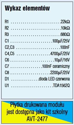 Wzmacniacz samochodowy 70w