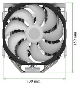 Czy chłodzenie Fortis 5 ARGB 159mm pasuje do obudowy Genesis Irid 505 V2 (CPU 165mm max)?