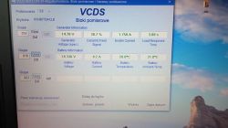 Audi A3 8p 1,6 105 - 01598 - Napięcie akumulatora jazdy