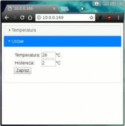 ESP8266 Termostat sterowany przez przeglądarkę