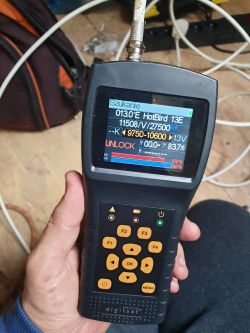 Jakość zero siła 80 przy idealnie ustawionym azymucie wedlug SatFinder