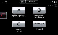 Peugeot 208 - Połączenie smartfona z wyświetlaczem samochodu (przerzucenie ekran