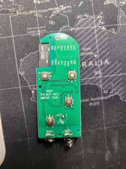 Electronic circuit WR3 on a map background.
