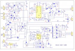 Schemat elektryczny MIG160 (IGBT) z oznaczeniami komponentów.