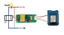 PZEM to ESP8266 Wiring Diagram Wiring diagram of PZEM module to ESP8266