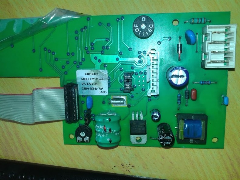 Candy CS 105 TXT - Przypalony sterownik / nie wyświetla - błędy