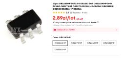 Mały układ scalony SOT23-6 typu OB2263MP z sześcioma wyprowadzeniami