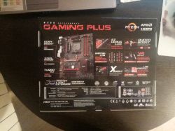 Pamięć RAM 16GB - Widoczne 8GB na płycie MSI B350, procesor Ryzen 5 1600X
