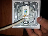 Połączenie dwóch gniazd RJ45 - Połączenie Router -> gniazdo -> gniazdo -&g