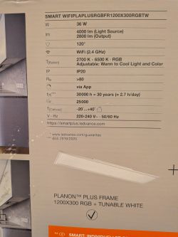 LEDVANCE LED SMART+ Planon Plus Frame RGB + TW dimmable - new Tuya device?