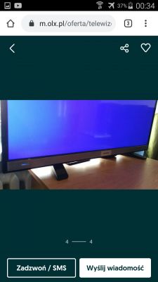 Czy Grundig 40 VLE597 BG ma uszkodzony ekran i jakie ma parametry?