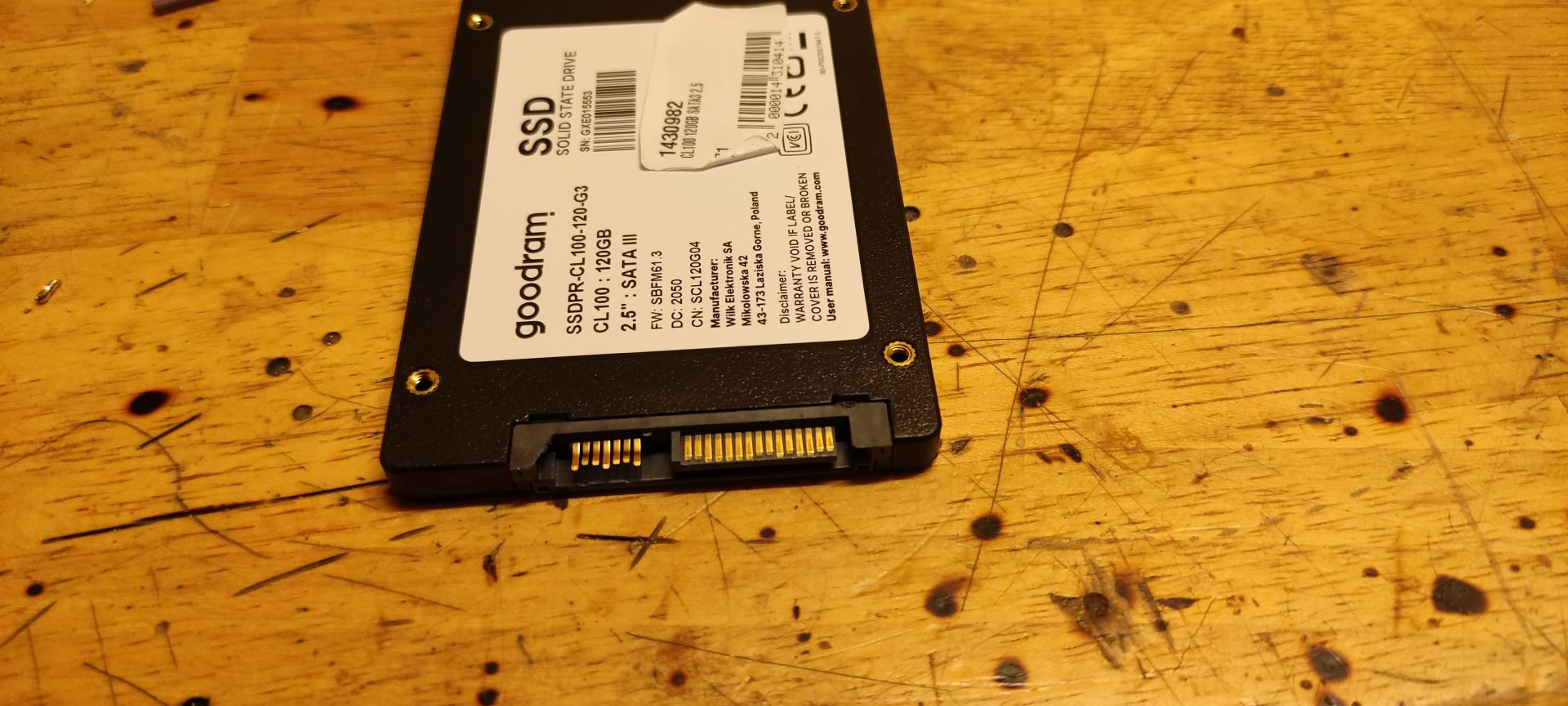 Прошивка ssd goodram cl100