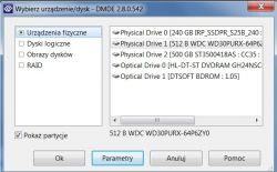DMDE Ustawienie MBR/GPT - dysk WD30PURX-64P6ZY0 3TB