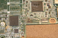 HP Stream 13-c000nl - Po zalaniu,wypalone piny zacisku LCD,upalone ścieżki.