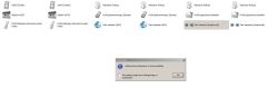 Okno systemu Windows z ikonami profili Bluetooth oraz komunikatem o połączeniu sieciowym.