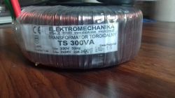 [Sprzedam] Transformator toroidalny TS 300VA 2x24V 2x6,25A