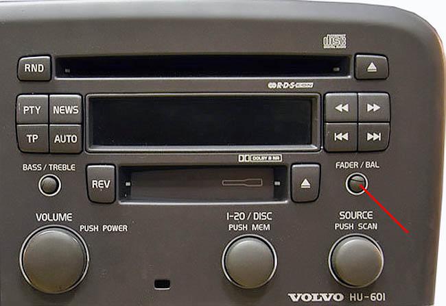 Volvo s80 1999r radio HU601 nie działa prawa strona głośników