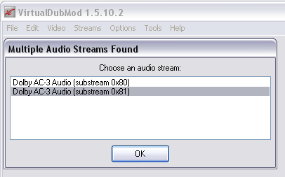 VirtualDub nie pokazuje ile jest sciezek dzwiekowych w filmie dvd.