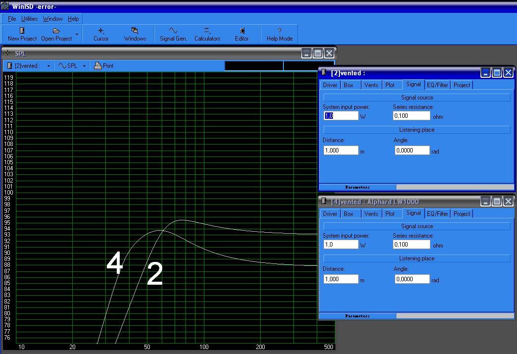 subwoofer + kolumny, projekt