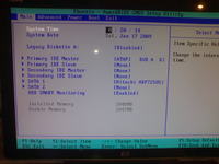 Zablokowane opcje do podkręcania procesora w BIOSie.