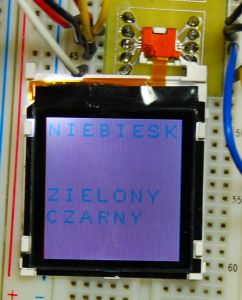 [mega32L] [BASCOM] LCD PCF8833 - wyświetla na niebiesko