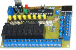 Automator przekaźnikowy 8-mio przekaźnikowy.