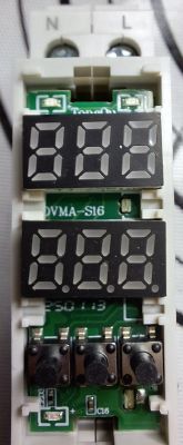 Electronic module with dual LED displays and three push buttons