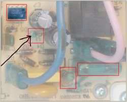 Zmywarka Mastercook ZWE 1445X - schemat elektryczny i obwód zasilania sterownika