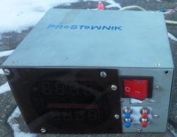 Rectifier in ATX case with LED display and red main switch